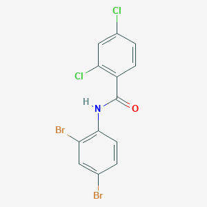 molecular formula C13H7Br2Cl2NO B394800 2,4-dichloro-N-(2,4-dibromophenyl)benzamide 
