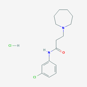 3-(1-azepanyl)-N-(3-chlorophenyl)propanamide hydrochloride