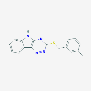 molecular formula C17H14N4S B394806 3-Methylbenzyl 5H-[1,2,4]triazino[5,6-b]indol-3-yl sulfide 