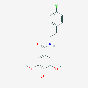 molecular formula C18H20ClNO4 B394808 N-[2-(4-chlorophenyl)ethyl]-3,4,5-trimethoxybenzamide CAS No. 328281-34-1