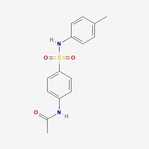 molecular formula C15H16N2O3S B394810 N-{4-[(4-methylphenyl)sulfamoyl]phenyl}acetamide CAS No. 19837-91-3