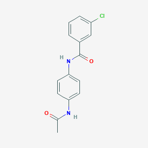 molecular formula C15H13ClN2O2 B394814 N-[4-(acetylamino)phenyl]-3-chlorobenzamide CAS No. 297162-02-8