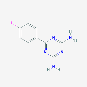 molecular formula C9H8IN5 B394817 6-(4-Iodophenyl)-1,3,5-triazine-2,4-diamine 