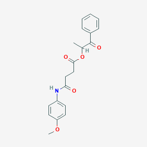 (1-Oxo-1-phenylpropan-2-yl) 4-(4-methoxyanilino)-4-oxobutanoate