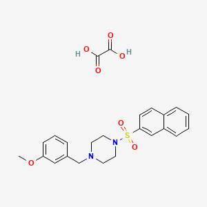 1-(3-methoxybenzyl)-4-(2-naphthylsulfonyl)piperazine oxalate