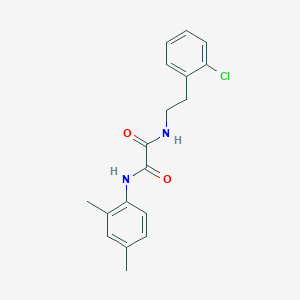 molecular formula C18H19ClN2O2 B394823 N~1~-[2-(2-chlorophenyl)ethyl]-N~2~-(2,4-dimethylphenyl)ethanediamide 
