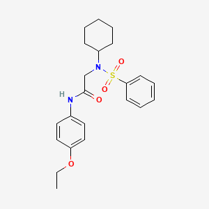 N~2~-cyclohexyl-N~1~-(4-ethoxyphenyl)-N~2~-(phenylsulfonyl)glycinamide