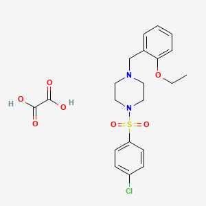 1-[(4-chlorophenyl)sulfonyl]-4-(2-ethoxybenzyl)piperazine oxalate