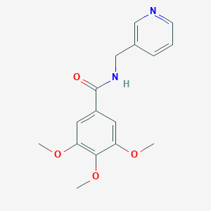 molecular formula C16H18N2O4 B394837 3,4,5-trimethoxy-N-(pyridin-3-ylmethyl)benzamide CAS No. 3790-32-7