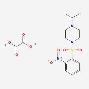 1-isopropyl-4-[(2-nitrophenyl)sulfonyl]piperazine oxalate