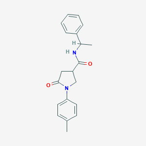 molecular formula C20H22N2O2 B394844 1-(4-methylphenyl)-5-oxo-N-(1-phenylethyl)pyrrolidine-3-carboxamide CAS No. 328013-14-5