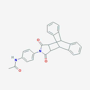molecular formula C26H20N2O3 B394845 N-[4-(16,18-dioxo-17-azapentacyclo[6.6.5.0~2,7~.0~9,14~.0~15,19~]nonadeca-2,4,6,9,11,13-hexaen-17-yl)phenyl]acetamide (non-preferred name) 