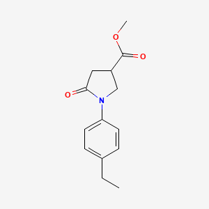 methyl 1-(4-ethylphenyl)-5-oxo-3-pyrrolidinecarboxylate