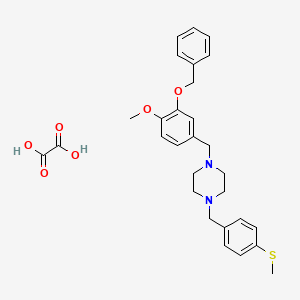 1-[3-(benzyloxy)-4-methoxybenzyl]-4-[4-(methylthio)benzyl]piperazine oxalate