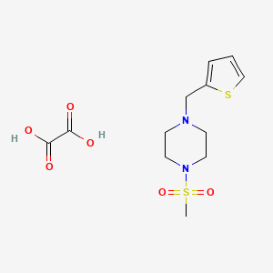 molecular formula C12H18N2O6S2 B3948494 1-(methylsulfonyl)-4-(2-thienylmethyl)piperazine oxalate 