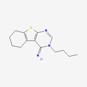 molecular formula C14H19N3S B3948503 3-butyl-5,6,7,8-tetrahydro[1]benzothieno[2,3-d]pyrimidin-4(3H)-imine 