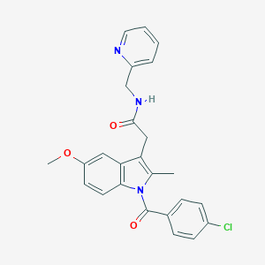 2-[1-(4-chlorobenzoyl)-5-methoxy-2-methyl-1H-indol-3-yl]-N-(2-pyridinylmethyl)acetamide
