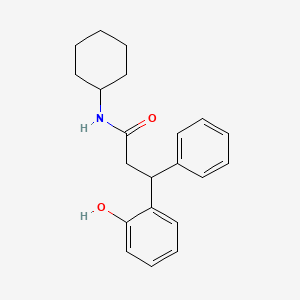 N-cyclohexyl-3-(2-hydroxyphenyl)-3-phenylpropanamide