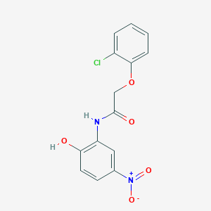 2-(2-chlorophenoxy)-N-(2-hydroxy-5-nitrophenyl)acetamide