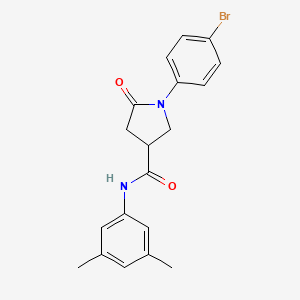 1-(4-bromophenyl)-N-(3,5-dimethylphenyl)-5-oxo-3-pyrrolidinecarboxamide