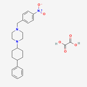 molecular formula C25H31N3O6 B3948622 1-(4-nitrobenzyl)-4-(4-phenylcyclohexyl)piperazine oxalate 