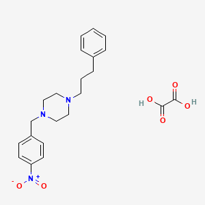 1-(4-nitrobenzyl)-4-(3-phenylpropyl)piperazine oxalate