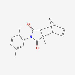 molecular formula C18H19NO2 B3948637 2-(2,5-dimethylphenyl)-3a-methyl-3a,4,7,7a-tetrahydro-1H-4,7-methanoisoindole-1,3(2H)-dione 