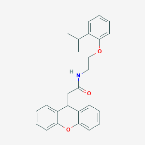 N-[2-(2-isopropylphenoxy)ethyl]-2-(9H-xanthen-9-yl)acetamide