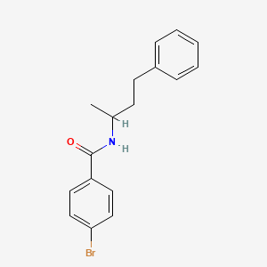 molecular formula C17H18BrNO B3948696 4-bromo-N-(4-phenylbutan-2-yl)benzamide 