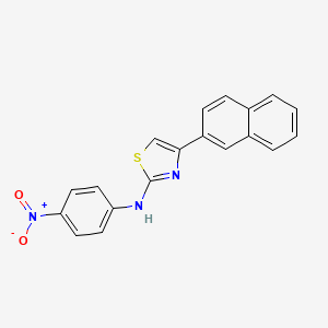 4-naphthalen-2-yl-N-(4-nitrophenyl)-1,3-thiazol-2-amine