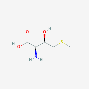 molecular formula C5H11NO3S B039487 (2R,3R)-2-Amino-3-hydroxy-4-methylsulfanylbutanoic acid CAS No. 119593-66-7