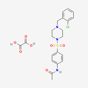 N-(4-{[4-(2-chlorobenzyl)-1-piperazinyl]sulfonyl}phenyl)acetamide oxalate