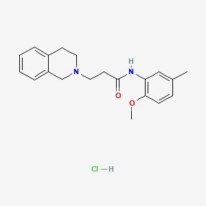 3-(3,4-dihydro-2(1H)-isoquinolinyl)-N-(2-methoxy-5-methylphenyl)propanamide hydrochloride