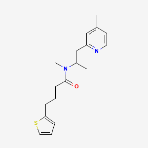 N-methyl-N-[1-methyl-2-(4-methylpyridin-2-yl)ethyl]-4-(2-thienyl)butanamide