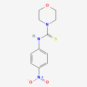 molecular formula C11H13N3O3S B3948786 N-(4-nitrophenyl)morpholine-4-carbothioamide 