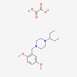 molecular formula C20H32N2O6 B3948793 1-(2,5-dimethoxybenzyl)-4-(1-ethylpropyl)piperazine oxalate 