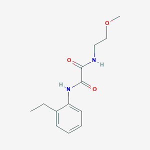 molecular formula C13H18N2O3 B3948815 N-(2-ethylphenyl)-N'-(2-methoxyethyl)ethanediamide 