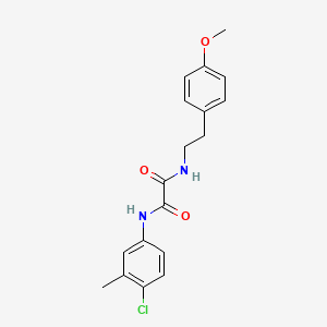 molecular formula C18H19ClN2O3 B3948827 N-(4-chloro-3-methylphenyl)-N'-[2-(4-methoxyphenyl)ethyl]ethanediamide 