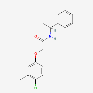 2-(4-chloro-3-methylphenoxy)-N-(1-phenylethyl)acetamide