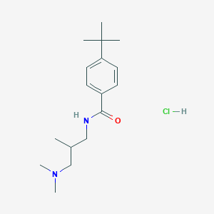 4-tert-butyl-N-[3-(dimethylamino)-2-methylpropyl]benzamide hydrochloride