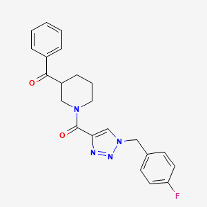 (1-{[1-(4-fluorobenzyl)-1H-1,2,3-triazol-4-yl]carbonyl}-3-piperidinyl)(phenyl)methanone