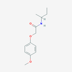 molecular formula C13H19NO3 B3948872 N-(butan-2-yl)-2-(4-methoxyphenoxy)acetamide 