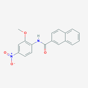 molecular formula C18H14N2O4 B3948876 N-(2-methoxy-4-nitrophenyl)naphthalene-2-carboxamide 