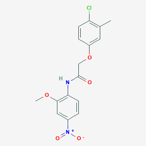 2-(4-chloro-3-methylphenoxy)-N-(2-methoxy-4-nitrophenyl)acetamide