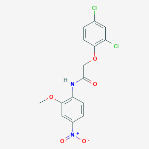 molecular formula C15H12Cl2N2O5 B3948913 2-(2,4-dichlorophenoxy)-N-(2-methoxy-4-nitrophenyl)acetamide 