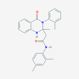 molecular formula C26H27N3O2 B394896 N-(2,4-dimethylphenyl)-2-[2-methyl-3-(2-methylphenyl)-4-oxo-1H-quinazolin-2-yl]acetamide 