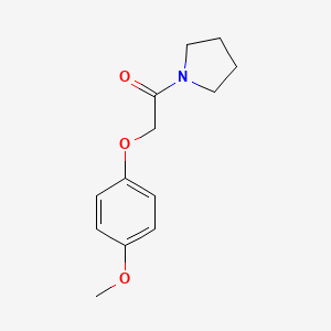 molecular formula C13H17NO3 B3948960 1-[(4-methoxyphenoxy)acetyl]pyrrolidine CAS No. 134937-63-6