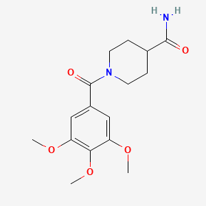 1-(3,4,5-trimethoxybenzoyl)-4-piperidinecarboxamide