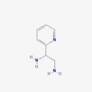 molecular formula C7H11N3 B039490 2-(1,2-Diaminoethyl)pyridine CAS No. 115464-35-2