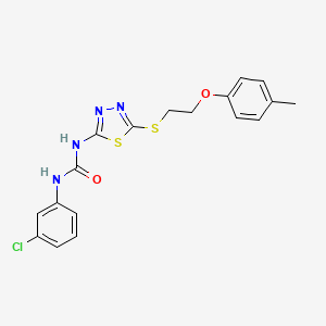 N-(3-chlorophenyl)-N'-(5-{[2-(4-methylphenoxy)ethyl]thio}-1,3,4-thiadiazol-2-yl)urea